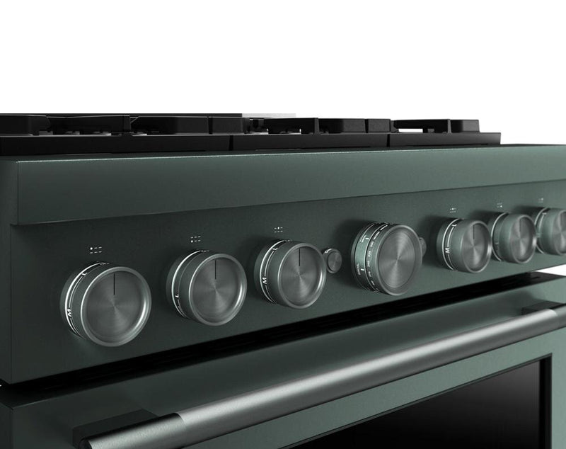 KitchenAid 36\" 5.1 Cu. Ft. Gas Range with No Preheat Air Fry Mode – Juniper - KFGS936SJP