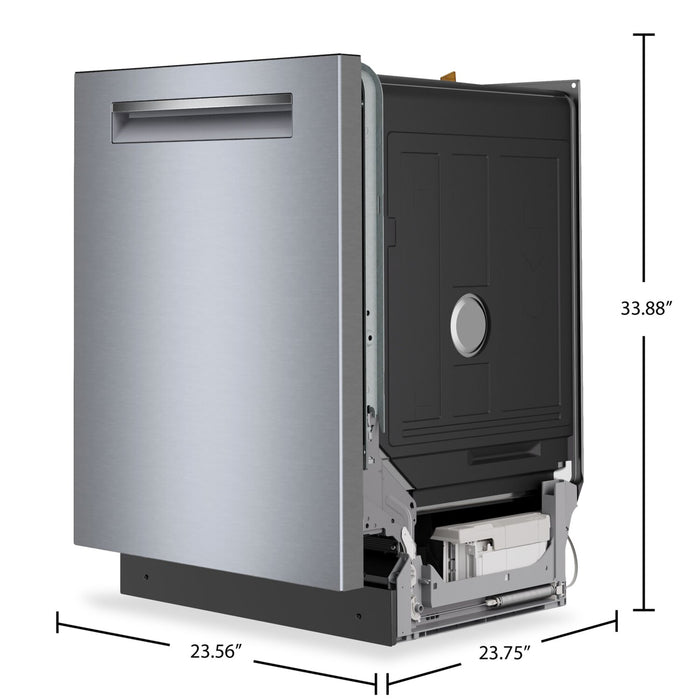 Bosch 500 Series 24” 46 dBA Built-In Dishwasher - Anti-Fingerprint Brushed Steel - SHP55DM5N 