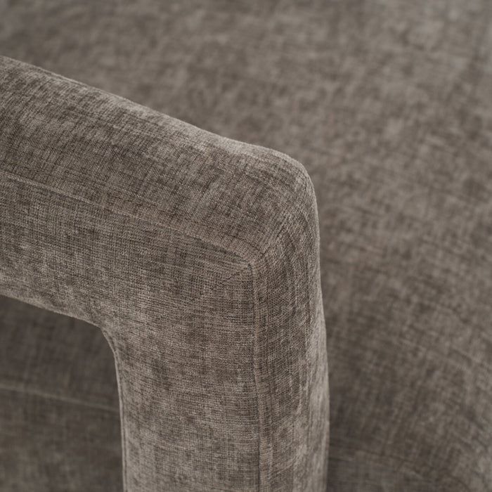 Demi 30\" Linen-Look Accent Chair - Brown