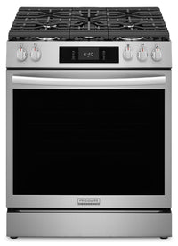 Frigidaire Gallery 6 Cu. Ft. Gas Range with Stone-Baked Pizza - Smudge-Proof® Stainless Steel - GCFG3070BF 