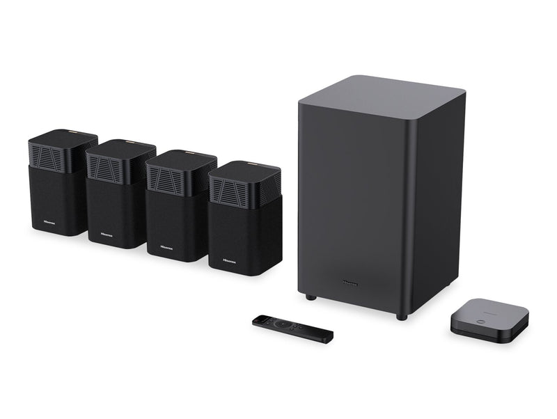 HISENSE 4.1.2-Channel 720W Home Theatre System with Wireless Speakers and Subwoofer (HT Saturn)