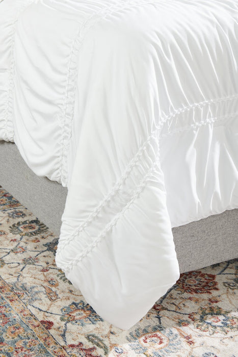 Rhodes 3-Piece Full/Queen Comforter Set - White