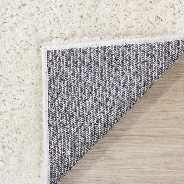 Pascal Cream Shag Area Rug - 5'3\" x 7'7\"