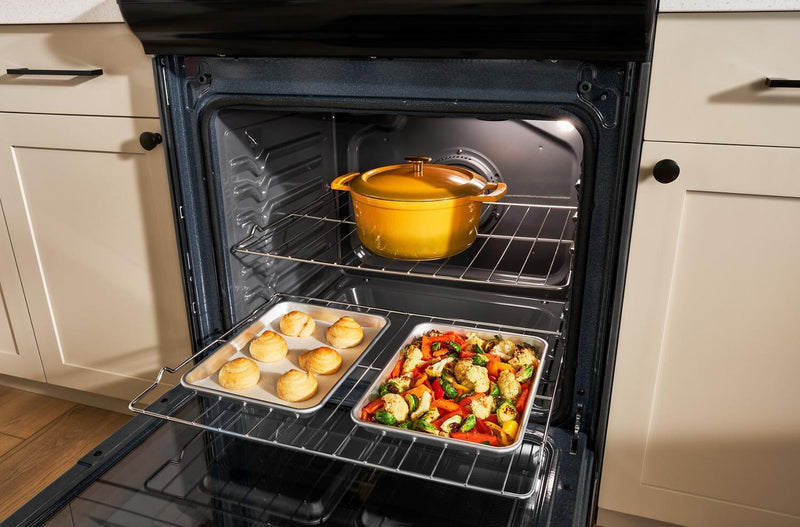 Whirlpool 6.4 Cu. Ft. Induction Range with No Preheat Air Fry - Black Stainless Steel - WSIS5030RV