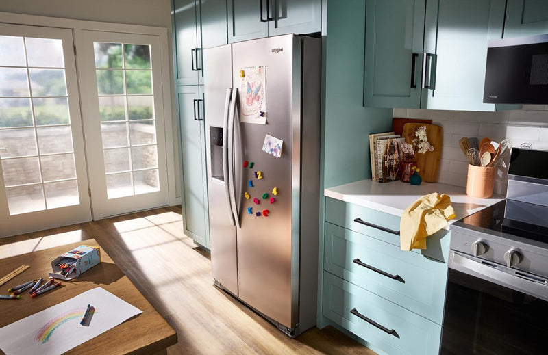 Whirlpool 36\" 28.7 Cu. Ft. Side-by-Side Refrigerator - Fingerprint-Resistant Stainless - WRSF5536RZ