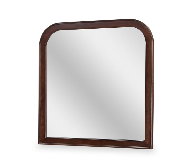 Marco Bedroom Dresser Mirror - Cherry Brown