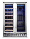 TCL 23.4\" 5.3 Cu. Ft. Dual-Zone Wine Cooler - Stainless Steel - B422D-CA