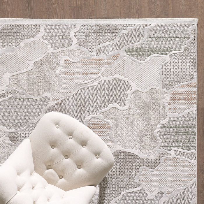 Cove Waves Multi-Colour Area Rug - 6'7\" x 9'6\"