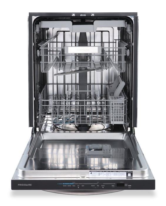 Frigidaire 24\" 49 dBA Top-Control Dishwasher with Third Rack - Stainless Steel - FDSH4502BF
