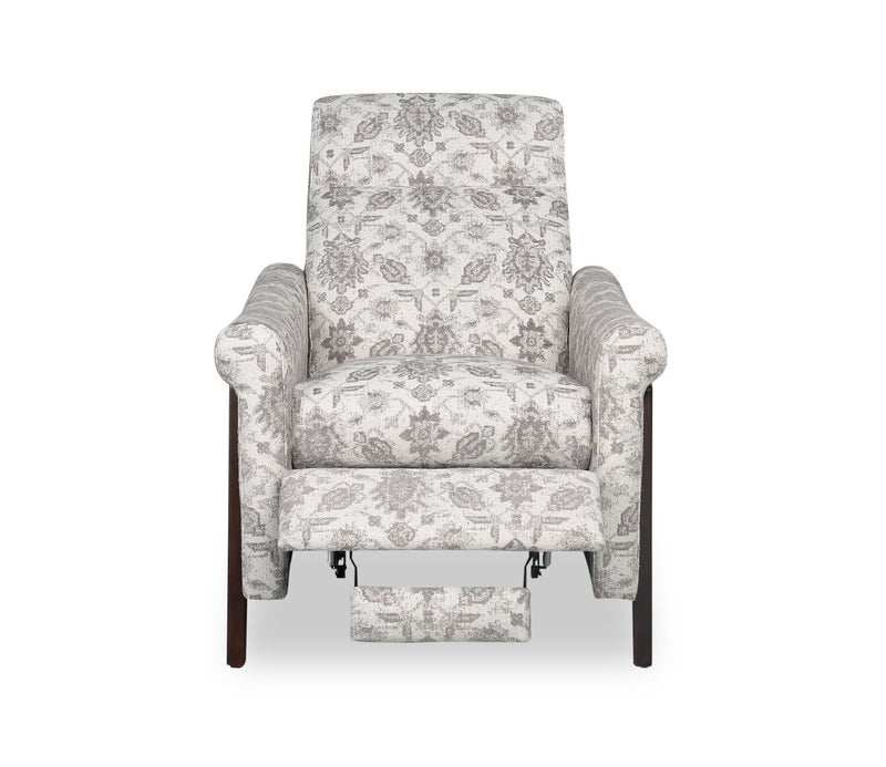 Mallie 32\" Chenille Fabric Pushback Reclining Chair - Limbu Slate Multicolour