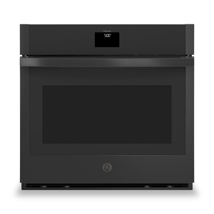 GE 30\" 5 Cu. Ft. Electric Single Wall Oven with No Preheat Air Fry - Black - JTS5000DVBB
