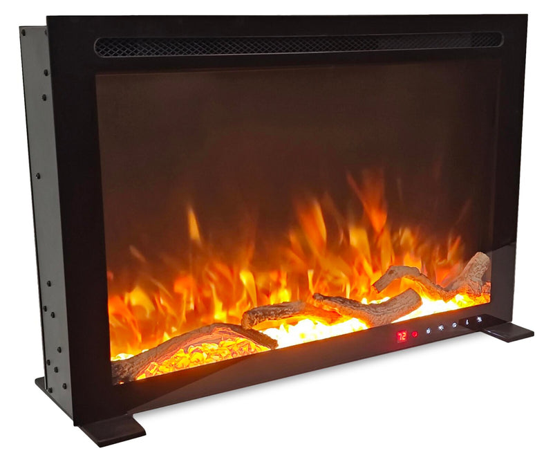 Venus 28\" Essential Built-In Electric Fireplace - Black