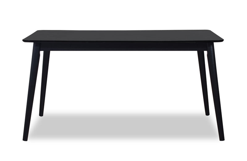 Astro Dining Table, Tapered Legs, 59.1\"W - Black
