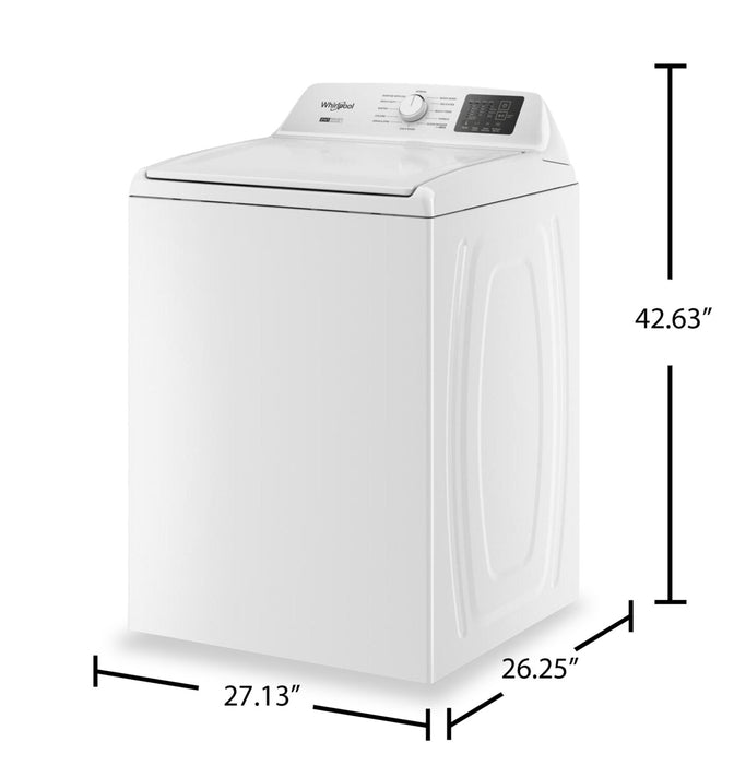 Whirlpool 4.8 Cu. Ft. Top Load Washer with 2-in-1 Removable Agitator - WTW4107SW 