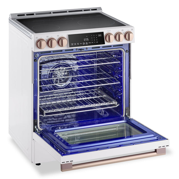 LG Studio 6.3 Cu. Ft. InstaView® Induction Range with Air Fry and Air Sous Vide - Essence White - LSIS6338NE