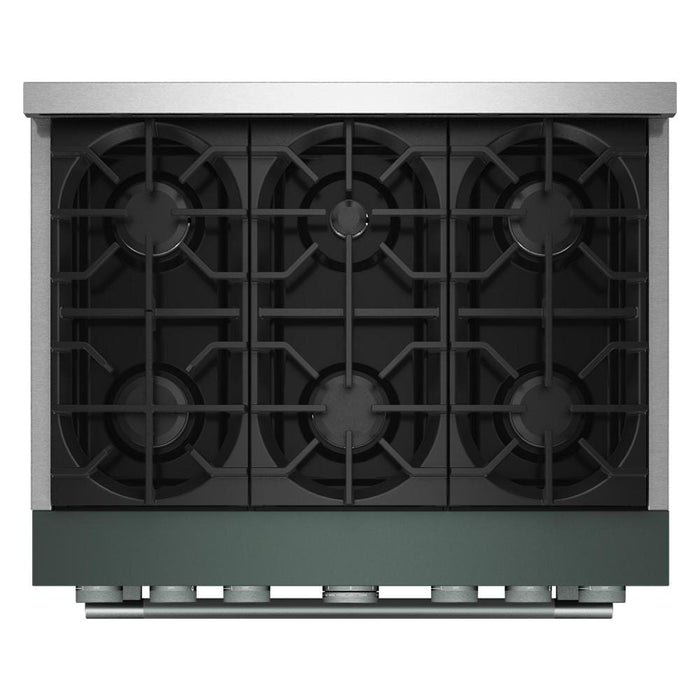 KitchenAid 36\" 5.1 Cu. Ft. Gas Range with No Preheat Air Fry Mode – Juniper - KFGS936SJP