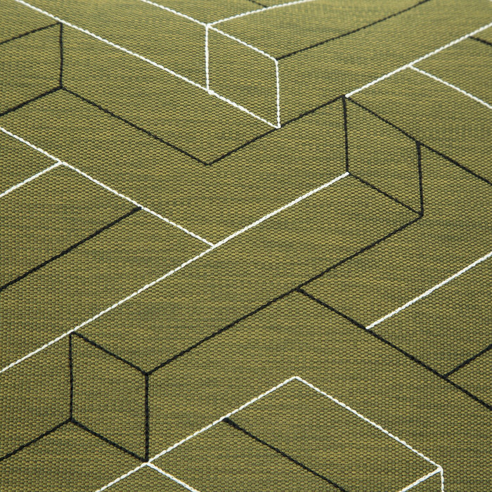 Tofino Outdoor Patio Sofa - Resin Wicker, UV & Weather Resistant - Green/Brown/Black