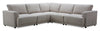 Voyage Modular 5-Piece Fabric Sectional with Removable Back Cushions – Taupe