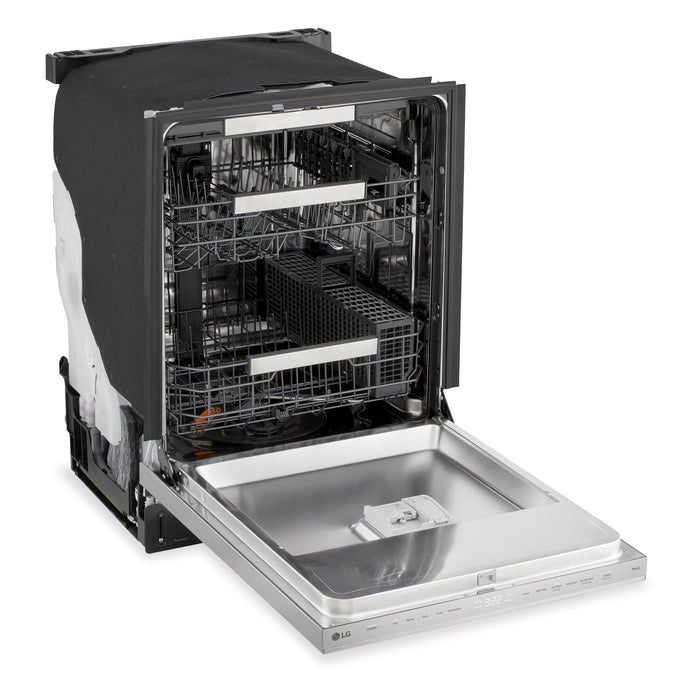 LG 24\" 44 dBA Built-In Top-Control Dishwasher with QuadWash® Pro - Stainless Steel - LDNPM654S