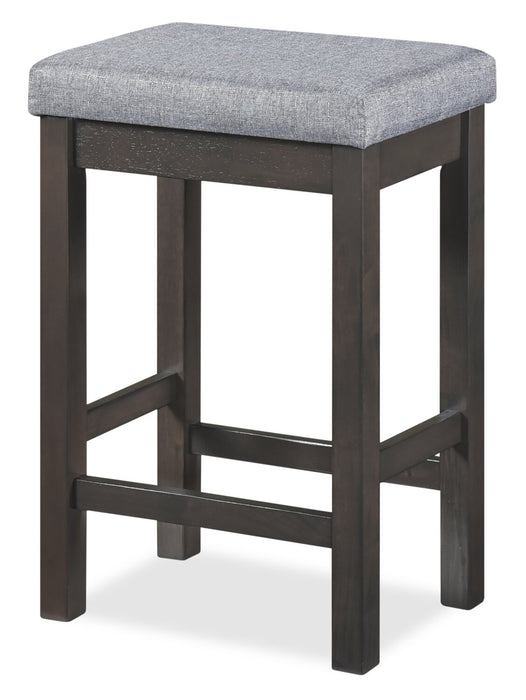 Noah 60” Modern Dinette with 3 Counter-Height Stools and USB Ports - Grey