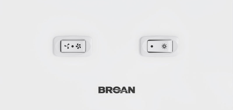 Broan GLA1 Series 24\" Under-Cabinet Range Hood - White - GLA1243WW