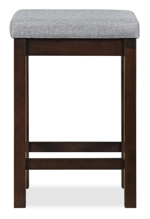 Noah 60” Modern Dinette with 3 Counter-Height Stools and USB Ports - Espresso