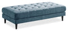 Metro 63\" Fabric Ottoman with Tufted Cushion - Denim Blue