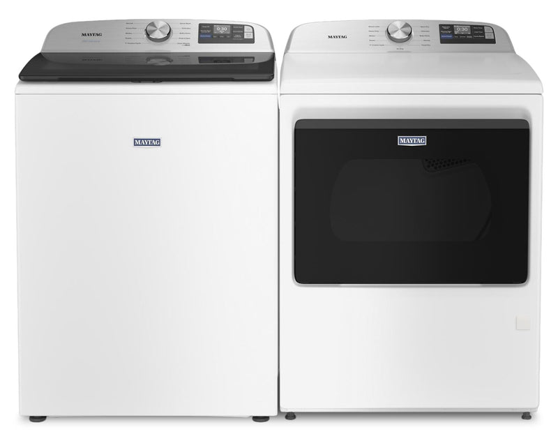 Maytag 6.0 Cu. Ft. Smart Top-Load Washer and 7.4 Cu. Ft. Gas Dryer – White 
