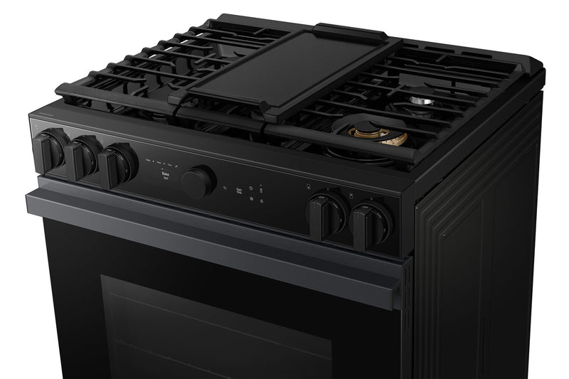 Samsung 6 Cu. Ft. Smart Gas Slide In Range with Air Fry and Air Sous Vide - Matte Black - NSG6DG8500MTAA