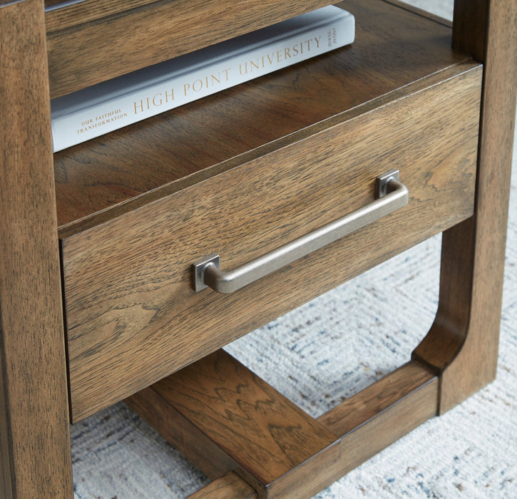 Gideon 24” Solid Wood Country-Style End Table - Brown