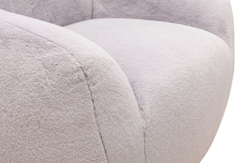 Hugz 45\" Fabric Accent Chair - Grey