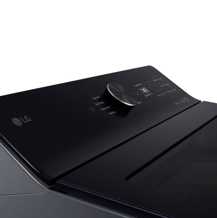 LG 5.8 Cu. Ft. Smart Top-Load Washer with EasyUnload™ and AI Sensing - Platinum Black - WT8200CL
