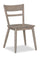 ["Remi Dining Chair with Curved Ladder-Back - Brown"]