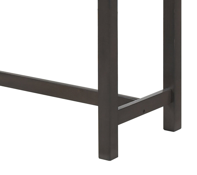 Noah 60” Modern Dinette with 3 Counter-Height Stools and USB Ports - Grey