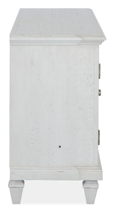 Baron 72” Rustic Pine TV Stand with Storage and Cable Management for TVs up to 80” - Alabaster