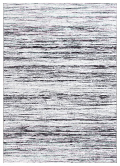 Ceren Grey Washable Area Rug - 5’ x 7’