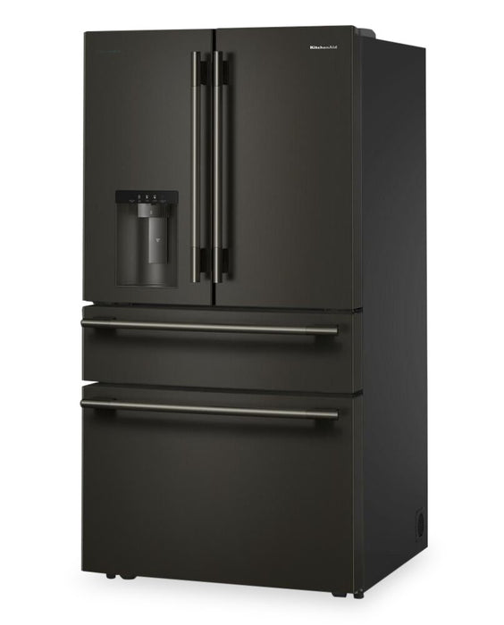 Kitchenaid 29 Cu. Ft. French Door Refrigerator – Black Ore - KRMF436SBE