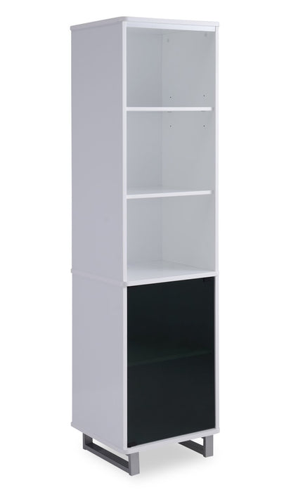 Ignatius 18.7\" Pier with Storage & Cable Management - White