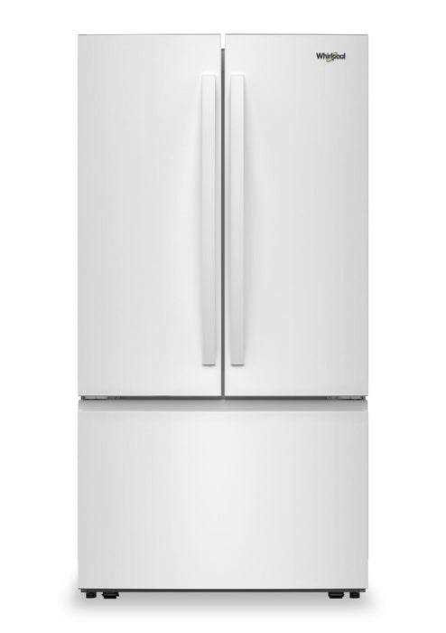 Whirlpool 36\" 31 Cu. Ft. French-Door Refrigerator with Ice Maker - White - WRFF3136SW