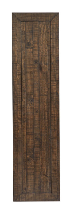 Edwin 64” Country Pine Sofa Table with Storage and Stool - Homestead Brown