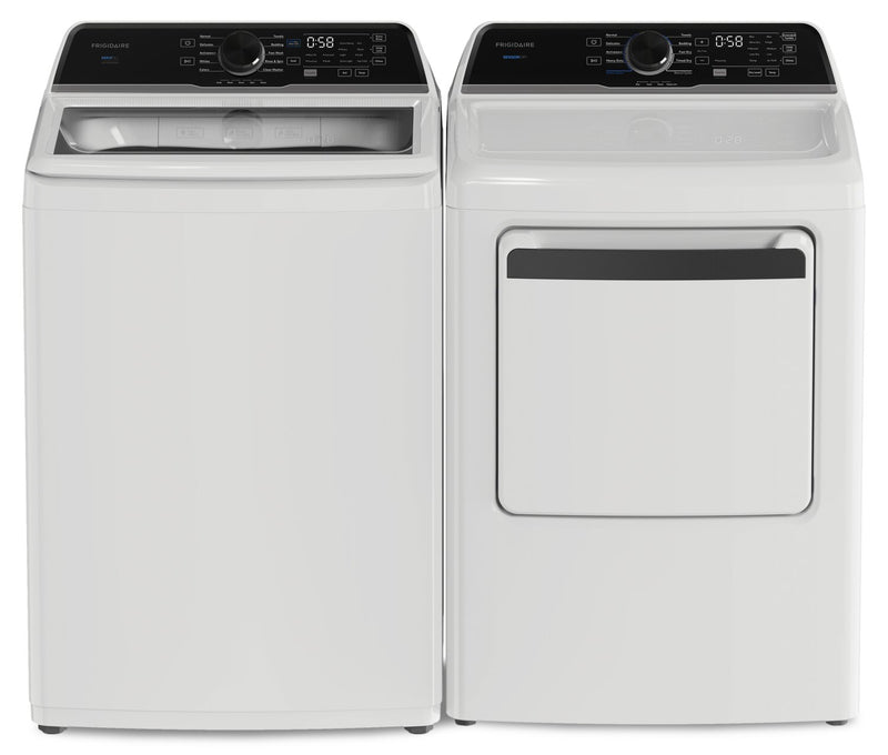 Frigidaire 5.1 Cu. Ft. Top-Load Washer and 7 Cu. Ft. Electric Dryer - White