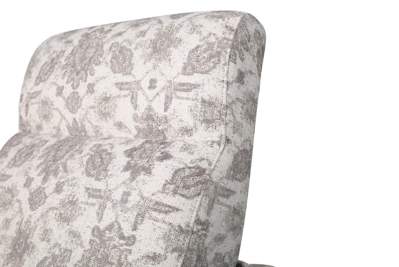 Mallie 32\" Chenille Fabric Pushback Reclining Chair - Limbu Slate Multicolour