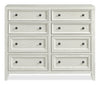 ["Casa Bedroom 8-Drawer Dresser, 54\"W x 44\"H, Wood - White"]