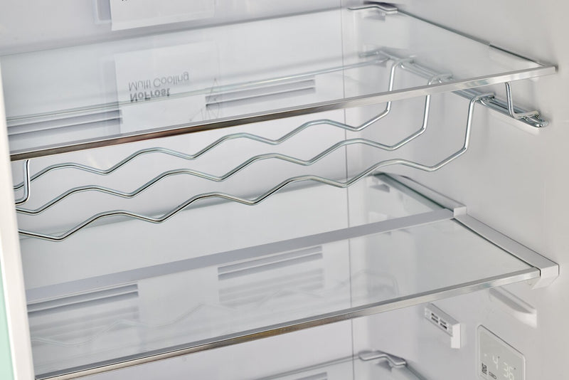 Classic Retro by Unique 24\" 12 Cu. Ft. Bottom-Freezer Refrigerator - Summer Mint Green - UGP-340L LG AC