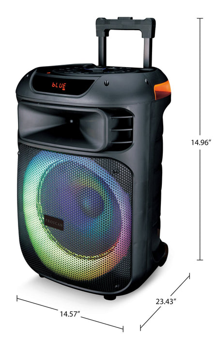 PROSCAN 40W Dual Microphone Bluetooth Portable Party Speaker (PA1254)