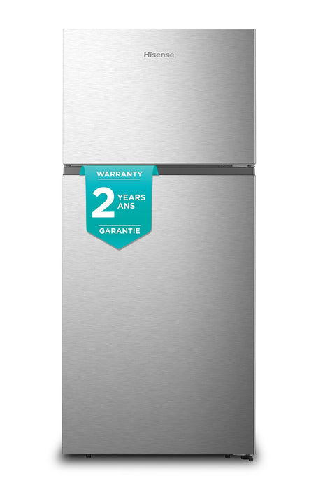 Hisense 30\" 18 Cu. Ft. Top-Mount Refrigerator - Stainless Steel - RT18A2FID