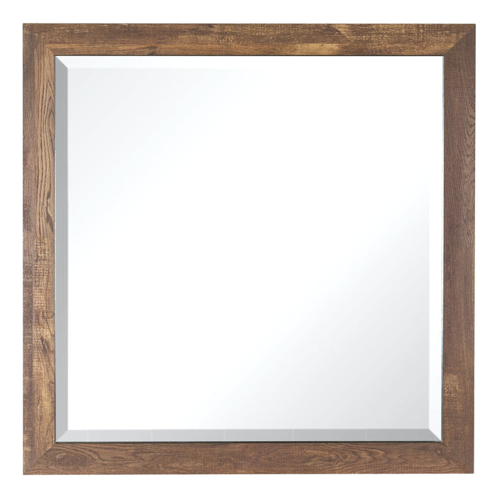Silas Bedroom Dresser Mirror - Rustic Brown