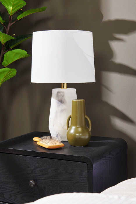 Sofia 20” Modern Stone Table Lamp - Natural Alabaster