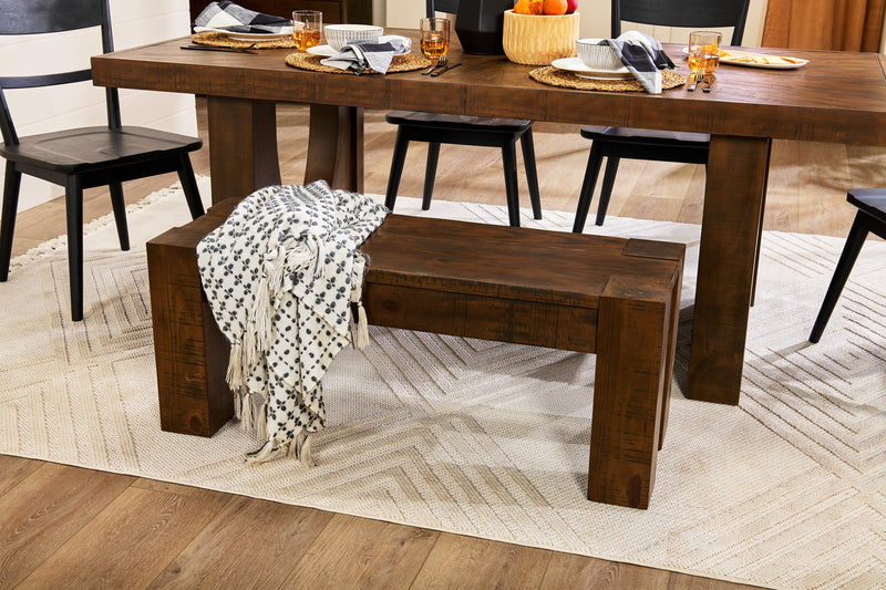 Kort & Co. Sol Dining Bench, 44\"W - Brown