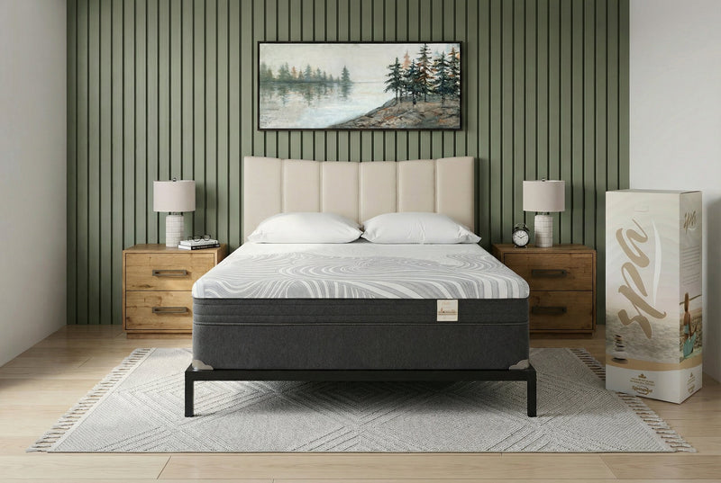 Springwall Spa 8 Firm Smooth Top Full Mattress in a Box Set